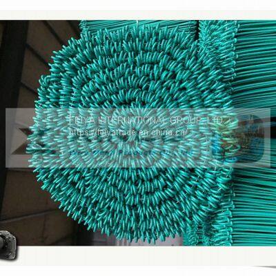 Green Colour PVC Coated Wire Ties, PVC Coated Double Loop Wire Ties photo-4