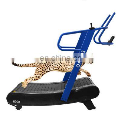 with Monitor Performance Console fitness equipment Curved treadmill & air runner Manual Resistance running machine  Low Noise