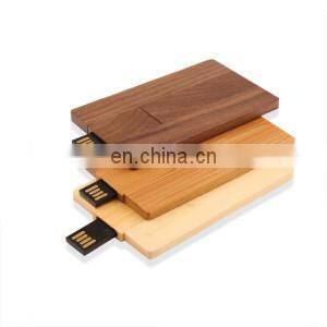 Personalized DIY LOGO Wooden Credit Card USB 2.0 Flash Drive Memory Stick For Computer photo-3