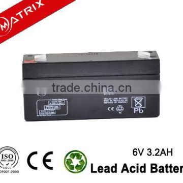 SLA 6V 3.2AH rechargeable battery