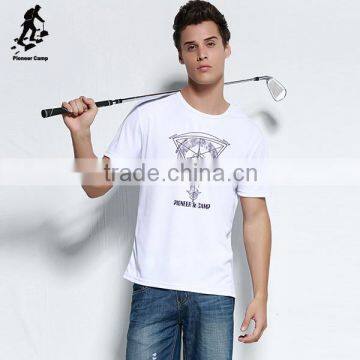 Black and white mens softextile t shirts short sleeve