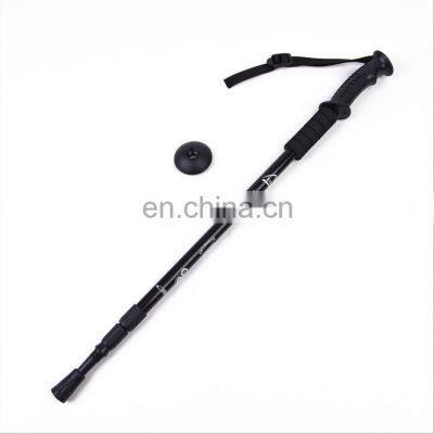 Light Weight Walking Stick Adjustable Aluminum Alloy Fashion Outdoor Sports Hiking Sticks With Pole Rubber Tip