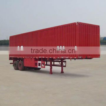 3 axles Dongfeng box truck container trailer for sale