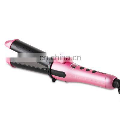 LCD display Hair Straightener Professional Ceramic Salon Straightener safety 2 in 1 Hair Curler Flat iron