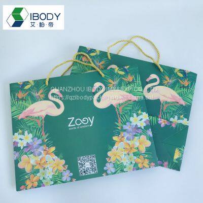 Wholesales Custom Logo Printed Clothing Packaging Shopping Kraft Gift Paper Bag photo-5