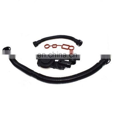 Free Shipping!Crankcase Vent Valve Gasket & HOSE Set For Audi A4 A6 VW Golf Jetta Passat 2.0L