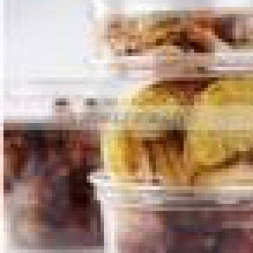 PET plastic round container. fruit container.vegetable plastic container.salad container