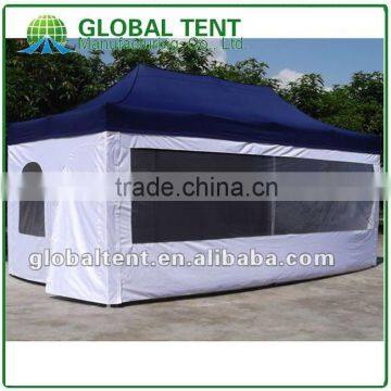 Aluminum Pop Up Tent 3x6m ( 10ft X 20 Ft) With Blue & White Canopy & Valance(Unprinted), 4 Full Walls With Windows & Door photo-3
