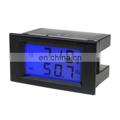 D69-2080 220V 380V 50Hz LCD digital display voltmeter frequency meter head AC80-300v,  voltmeter frequency meter