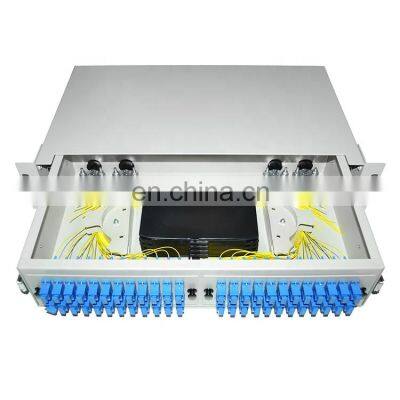 Supply Patch Panel 48 Ports 2U Odf Rack Mount Slide 48 Port Fiber Optic Patch Panel photo-2