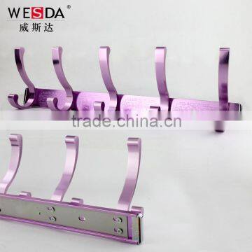 Chaoan WESDA 2016 Ombre Hollow Out Creative the Color Coat Hanger Door Hook Hang the Space That Defend Bath Aluminum D094 photo-2