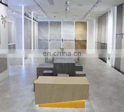 Поставщик из местного завода в Китае. Плитка напольная из матового керамического порцелана серого цвета в стиле рустик с узором терраццо из водяных гальки с содержанием воды 1 - 3%. JSH6002D photo-3