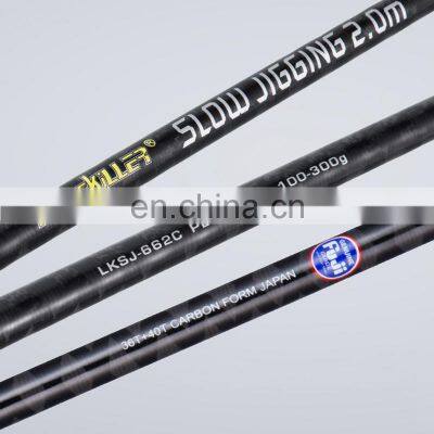 Lurekiller 2.0м медленные рыболовные удочки для джиггинга PE2-4, вес наживки 100-300г, аксессуары FUJI, углеродные рыболовные удочки для рыбалки с лодки 2021 года photo-4