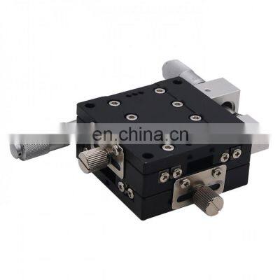 60*60mm Displacement Platform Trimming Station Sliding Table Manual XY Axis Linear Stage photo-5