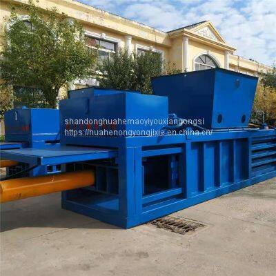 New Horizontal With Door Waste Paper Tube Paper Shell Can Compressor Plastic Paper Oil Paper Bundling Machine Wool Baler photo-3