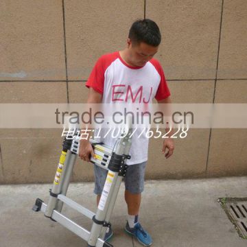 EN131 Aluminum telescopic ladder/magic ladder/step ladder,020J(3.2m) 3.2m EMJ Ladder