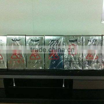 Rose Gold Folding Metal Parking Floor Stand Sign_ Pedestal Signs Stand_Portable Hotel Parking Signs Manufacturer photo-2