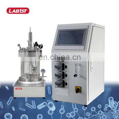 Manufacturer Price Laboratory Small Glass Basic Benchtop Bench Top Fermentor Fermentation Fermenter Bacterial Bioreactor