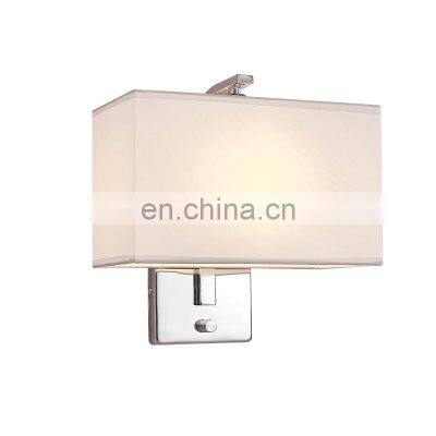 Modern Simplicity Square E27 Indoor Living Room Hotel Bracket Light USB Chargeable Sconces LED Exterior Wall Lamp