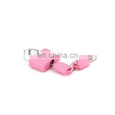 30/40mm Plastic Coat 2 Iron Keys Brass Padlock photo-4