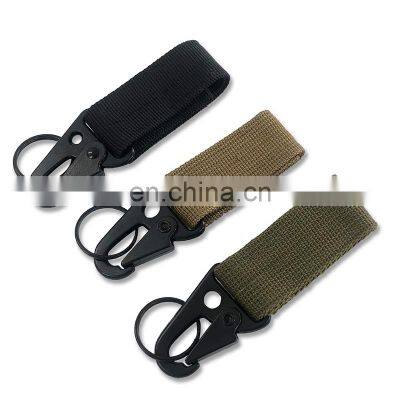 Custom Zinc Alloy Military Gear Clip Olecranon Hook Tactical Key Chain