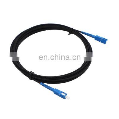 Sc/UPC-Sc/UPC Black FTTH Indoor outdoor Drop Cable Patch Cord