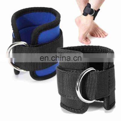 Adjustable Neoprene Padded Weight Workout Support Gym Ankle Cuffs Fitness Ankle Straps For Cable photo-3
