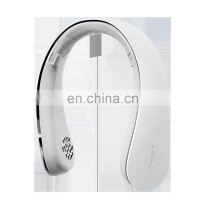 Hot Sales Portable Neck Fans Bladeless Battery USB Rechargeable Hand Free Sport Cooler Fan Mini Lazy Hanging On Neck Fan photo-4