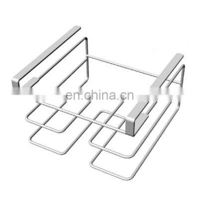 Over Cabinet Iron Wire Pot Lid Holder and Wine Rack For Kitchen Pantry photo-2