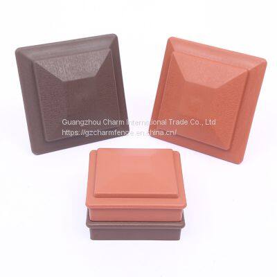 Guardrail Post Cap Spot Wholesale Scenic Spot Riverway Imitation Wood Guardrail Post Cap Fence Cover Yard Guardrail Post Cap photo-2
