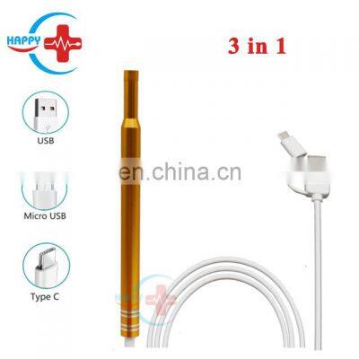 HC-G027B Medical USB/Micro USB/type-c Digital Otoscope Ear ENT Endoscope Camera HD Visual Flashlight Earpick photo-3