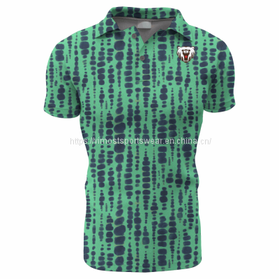 fashionable custom polo shirts with full sublimation