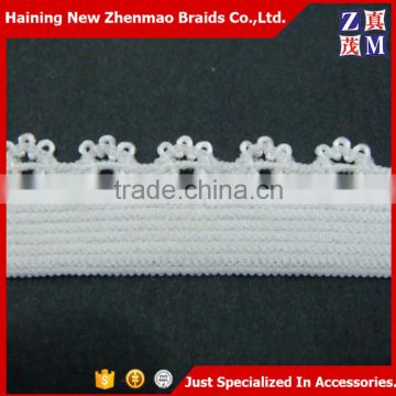 Wholesale factory knitted elastic ribbon embroidered trim band