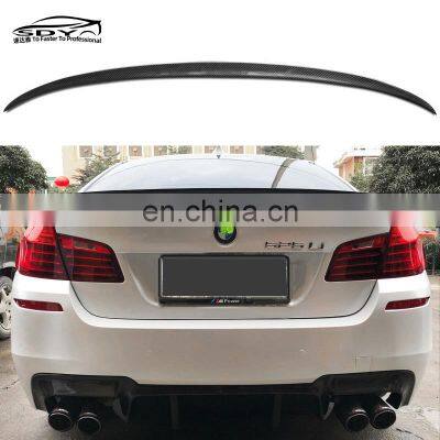 F10 M5 Carbon Fiber M5 Style Trunk Spoiler Rear  Spoiler Wing For BMW F10 F18 5 Series M5 Rear Wing Spoiler Lip Car Styling