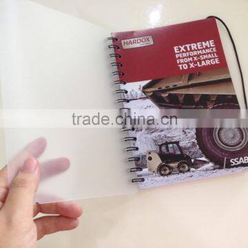 Double wire spiral binding journal, elastic band for closure NSXQ-KB0006