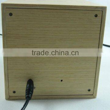 WL0913S Square Shape Indoor Use 4 Touch Operations Desk Clocks