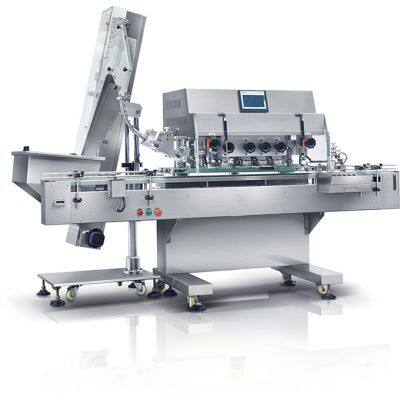BPX-200 Máquina de tapado automática para botellas de plástico y vidrio hasta 180 botellas/minuto