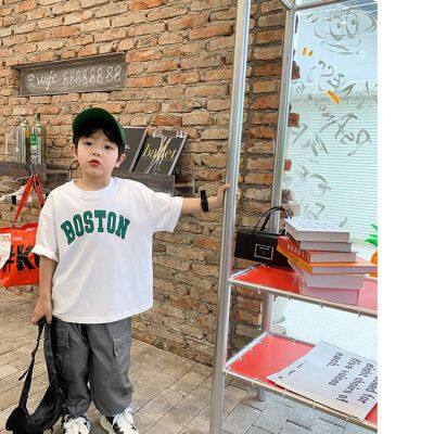 a Few Dollars for Summer Short - Sleeve Tops for Children's Clothing. Stylish and Cool t - Shirts for Medium and Large - Sized Boys, Thin Style for Cross - Border Sales