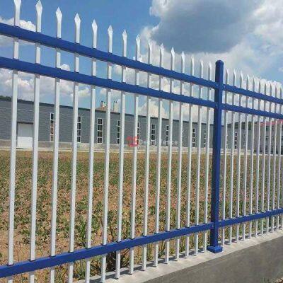 Hot Sale 6ft Black Powder Coated Metal Steel or Aluminum Tubular Fencing 3 Rail Style for Home Security Low Maintenance