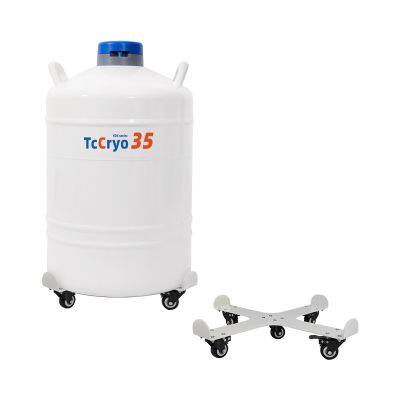 Ghana TcCryo Liquid Nitrogen Tank Trolley-liquid Nitrogen Biological Container photo-1