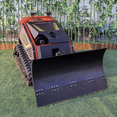 RC Snow Plow Snow Removal Machine 1000mm Width 18Kw Gasoline Engine RC Tool Carrier for Yard and Road Snow Cleaning