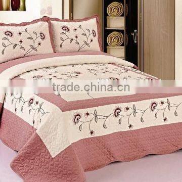 Hot Sale 3Pcs Embroidered Bedspread Set