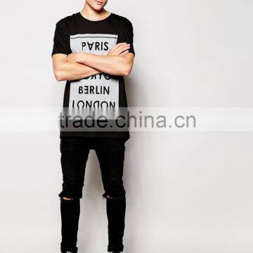 New Wholesale Longline T-Shirt With City Print photo-3