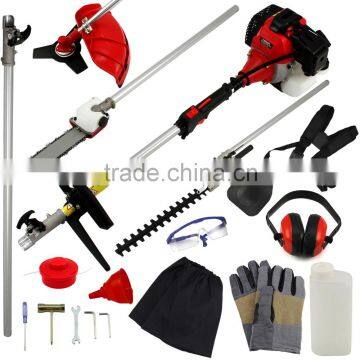 Garden Hedge Trimmer 5 in 1 Petrol Strimmer Chainsaw Brushcutter Multi Tool 52cc