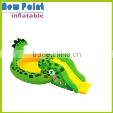 Crocodile inflatable round swimming pool toy for fun