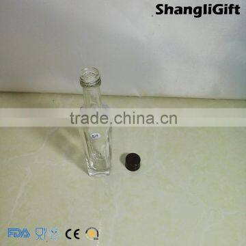 50ml Glass Bottle With Metal Lids Square Wine Bottle Food Safe photo-3