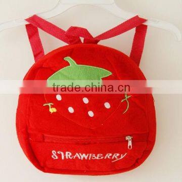 kids plush bags/baby bag plush toy/baby plush bag