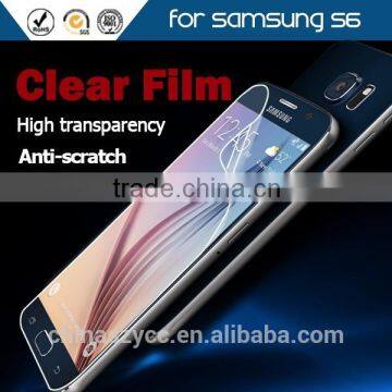 Ultra clear screen protector for Samsung galaxy s6 transparent screen guard protective phone film for samsung s6