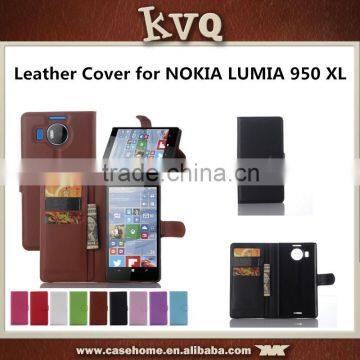 For Microsoft Lumia 950 XL Litchi Leather wallet flip Cover Case