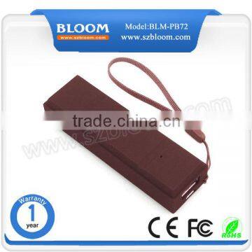 Cheapest chocolate 2600mah customized power bank smart charger